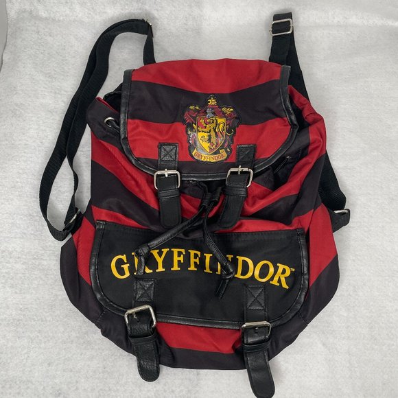 HARRY POTTER STRIPED GRYFFINDOR SLOUCHY BACKPACK main image 11